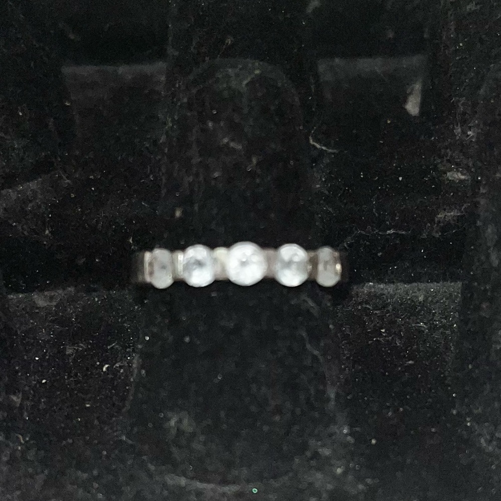 Blue Diamond Ring Sz 5